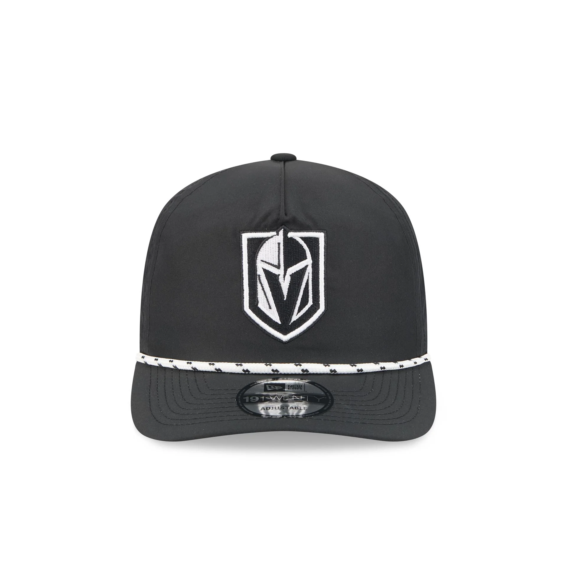 Vegas Golden Knights Black and White Rope 19TWENTY Snapback Hat - Image 2