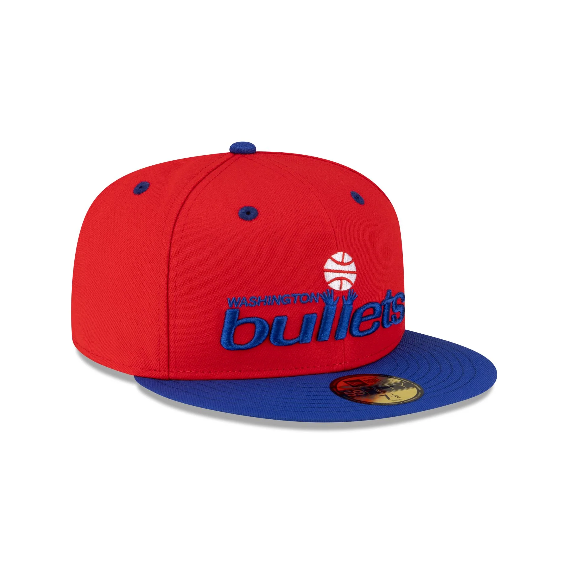 Washington Bullets Hardwood Classics 80s Two Tone 59FIFTY Fitted Hat - Image 3