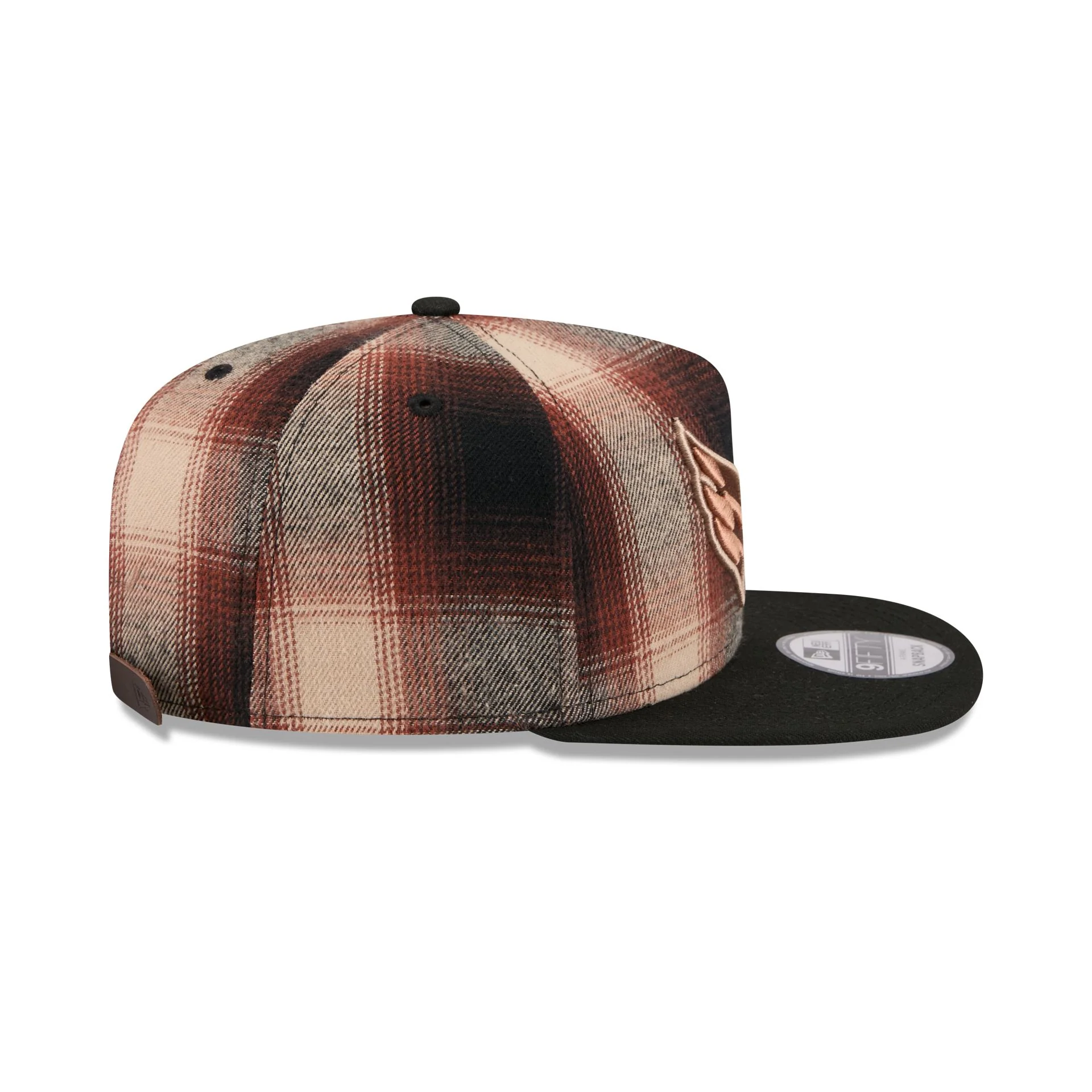 Washington Capitals Grunge Plaid 9FIFTY A-Frame Adjustable Hat - Image 5