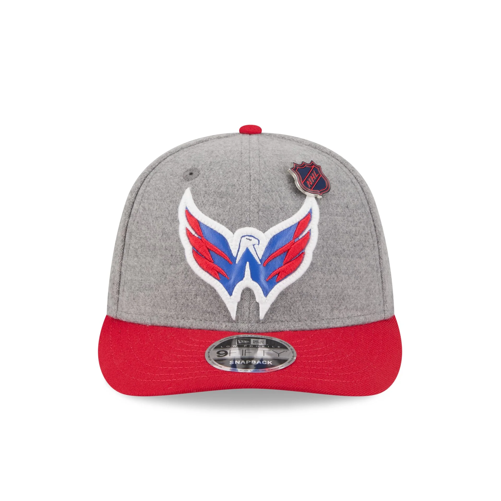 Washington Capitals Heather Gray Wool Low Profile 9FIFTY Snapback Hat - Image 2