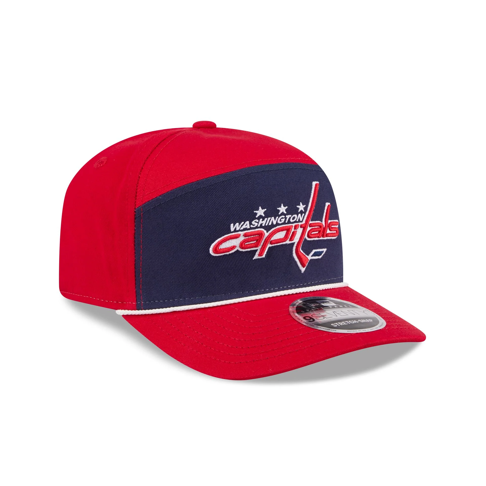 Washington Capitals Split Panel 9SEVENTY Stretch-Snap Hat - Image 3