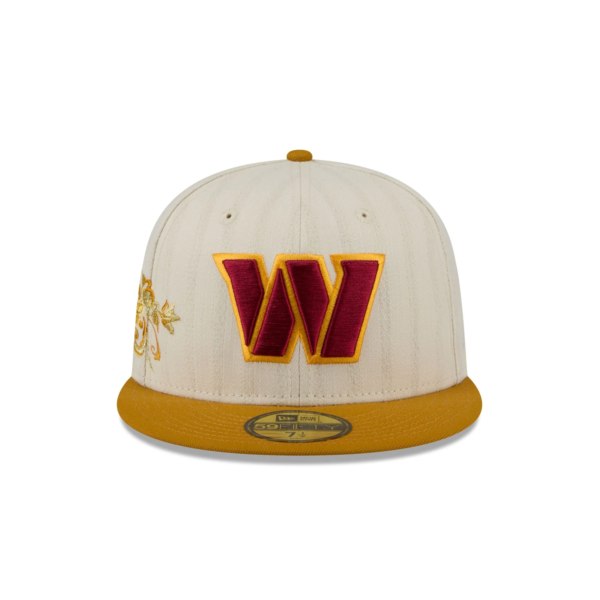 Washington Commanders Chrome Herringbone 59FIFTY Fitted Hat - Image 2