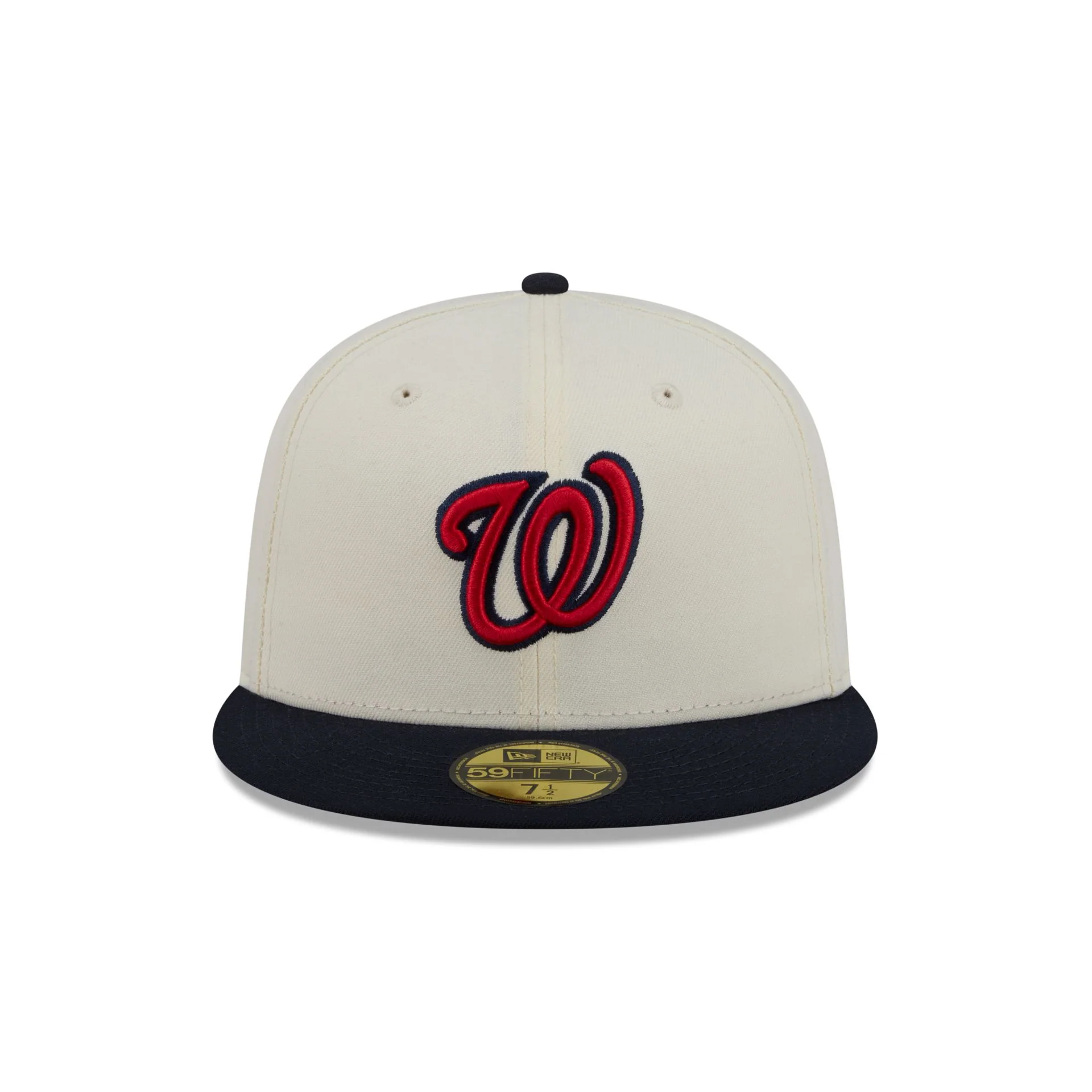 Washington Nationals Chrome White Basic 59FIFTY Fitted Hat - Image 2