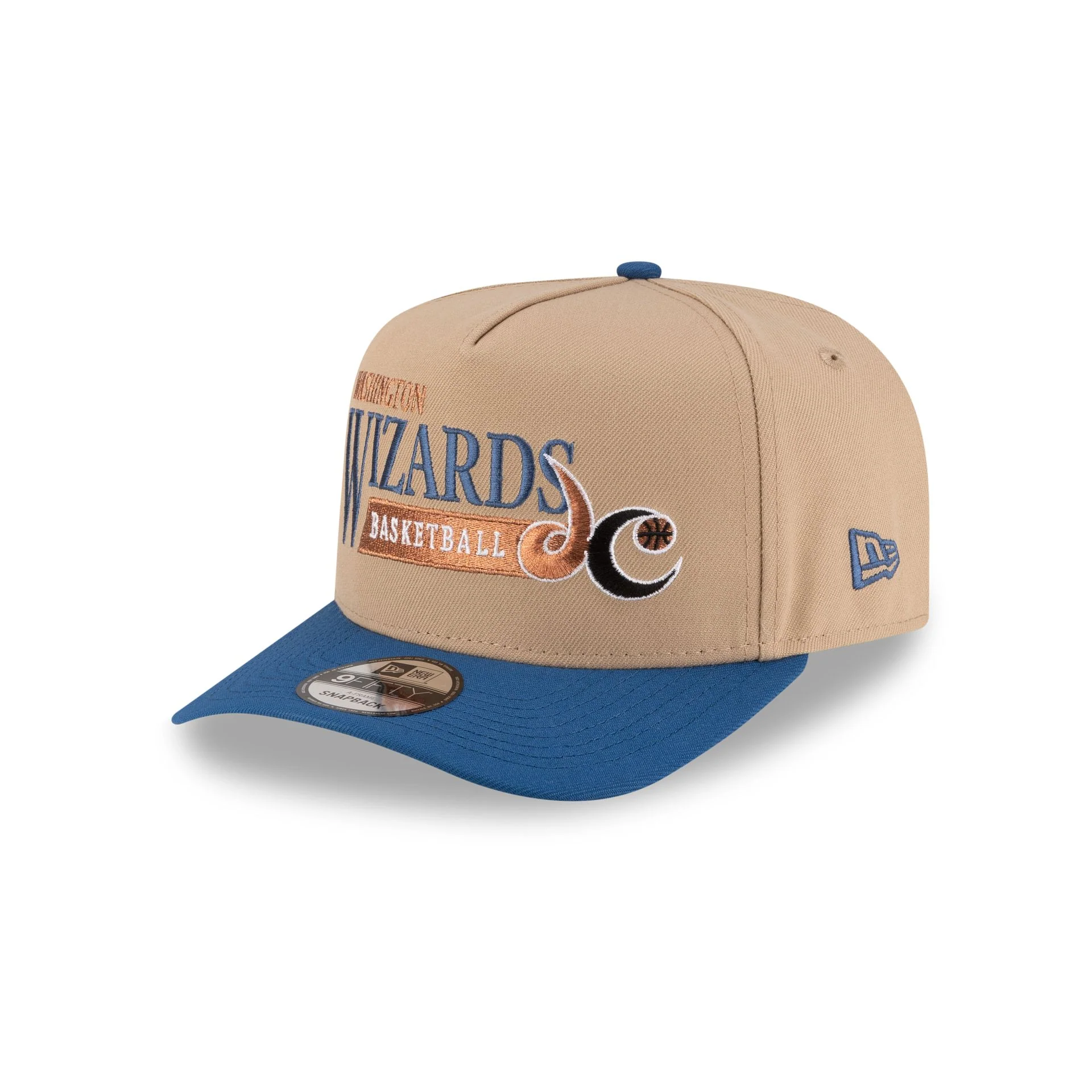 Washington Wizards 1997-2011 Hardwood Classics Liner Camel 9FIFTY A-Frame Snapback Hat - Image 3