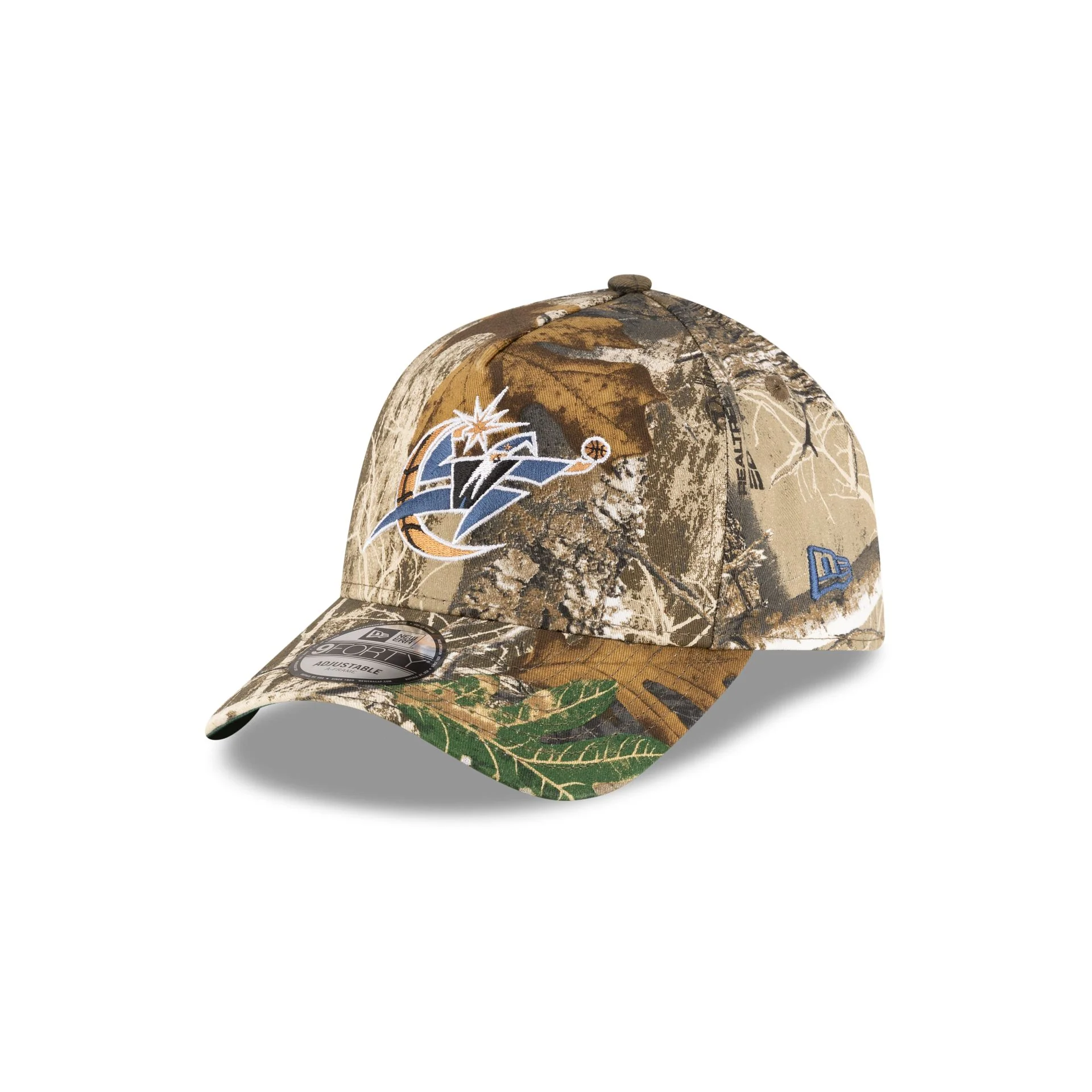 Washington Wizards 1997-2011 Hardwood Classics Realtree 9FORTY A-Frame Snapback Hat - Image 3