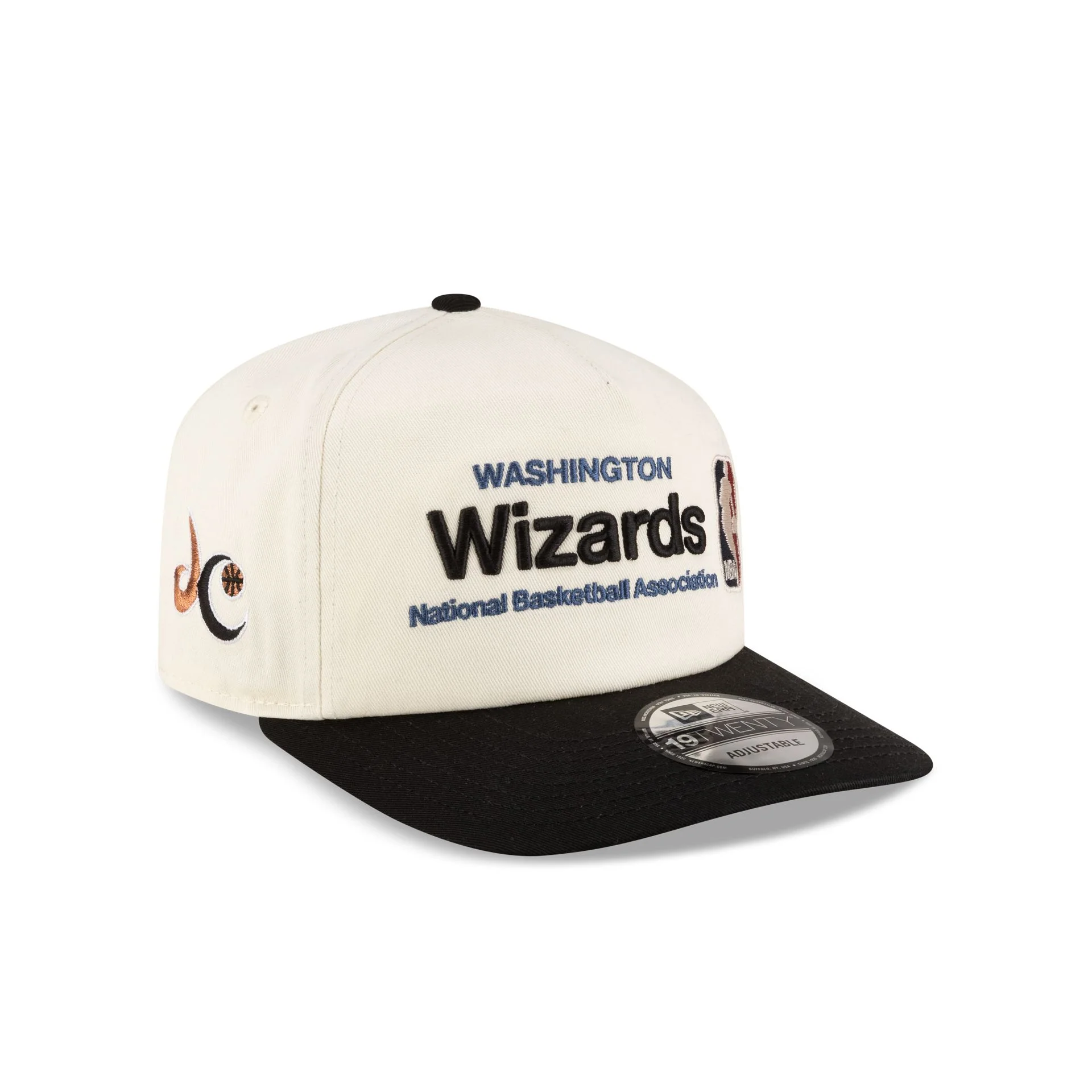 Washington Wizards 1997-2011 Hardwood Classics Sign Stack Chrome White 19TWENTY Adjustable Hat