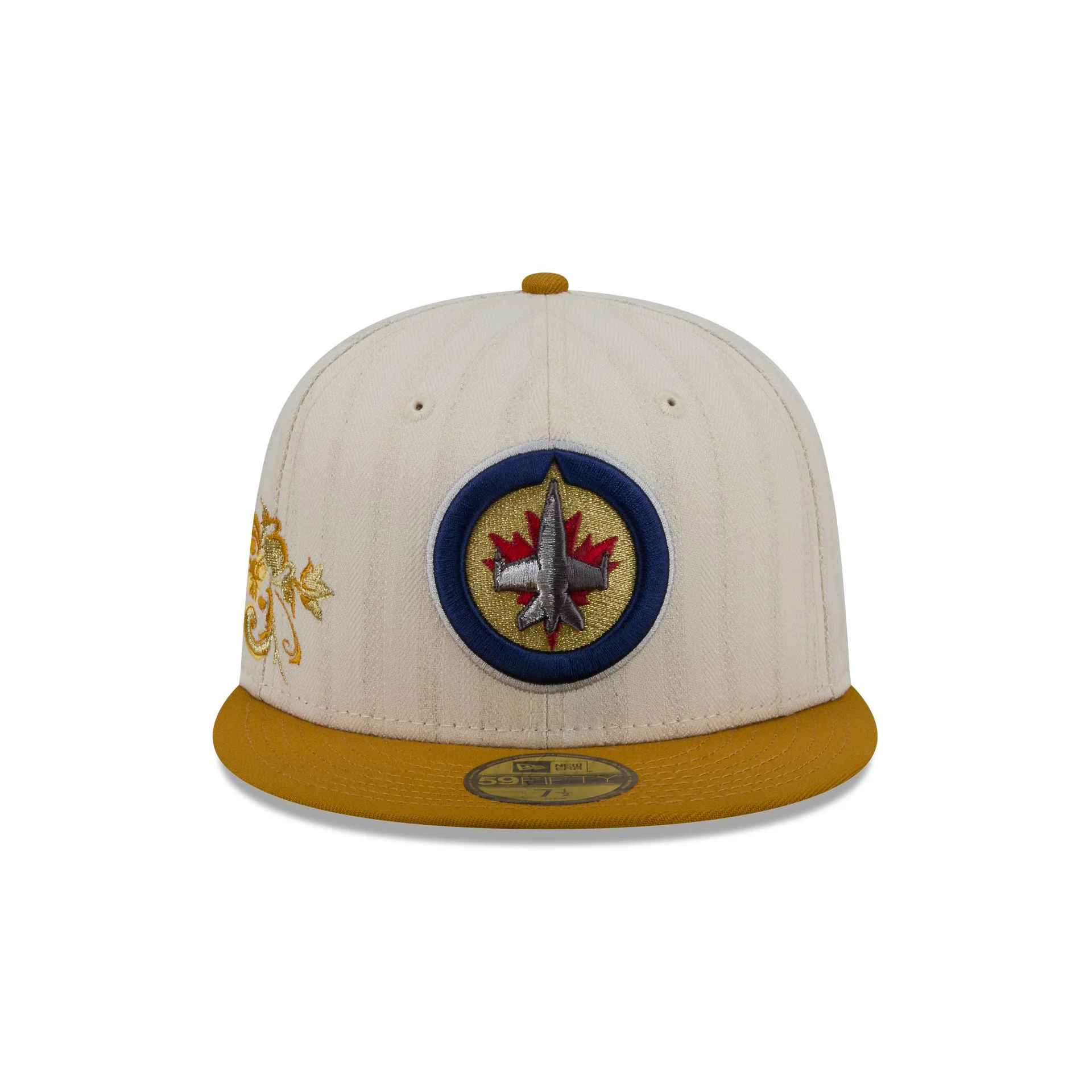 Winnipeg Jets Chrome Herringbone 59FIFTY Fitted Hat - Image 2