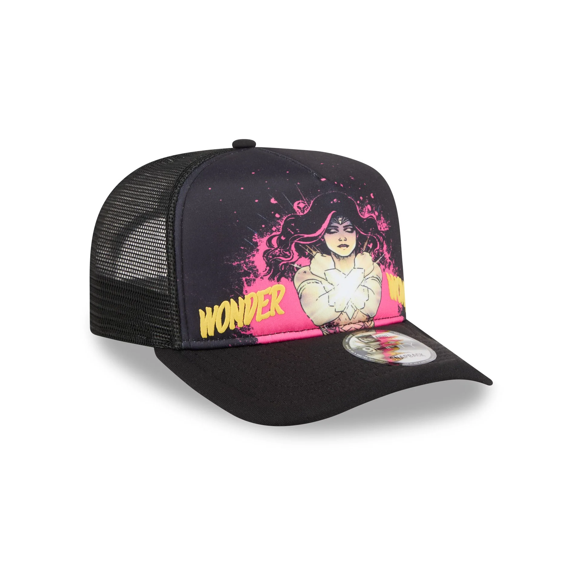 Wonder Woman Comic Graphic 9FIFTY A-Frame Trucker Hat - Image 3