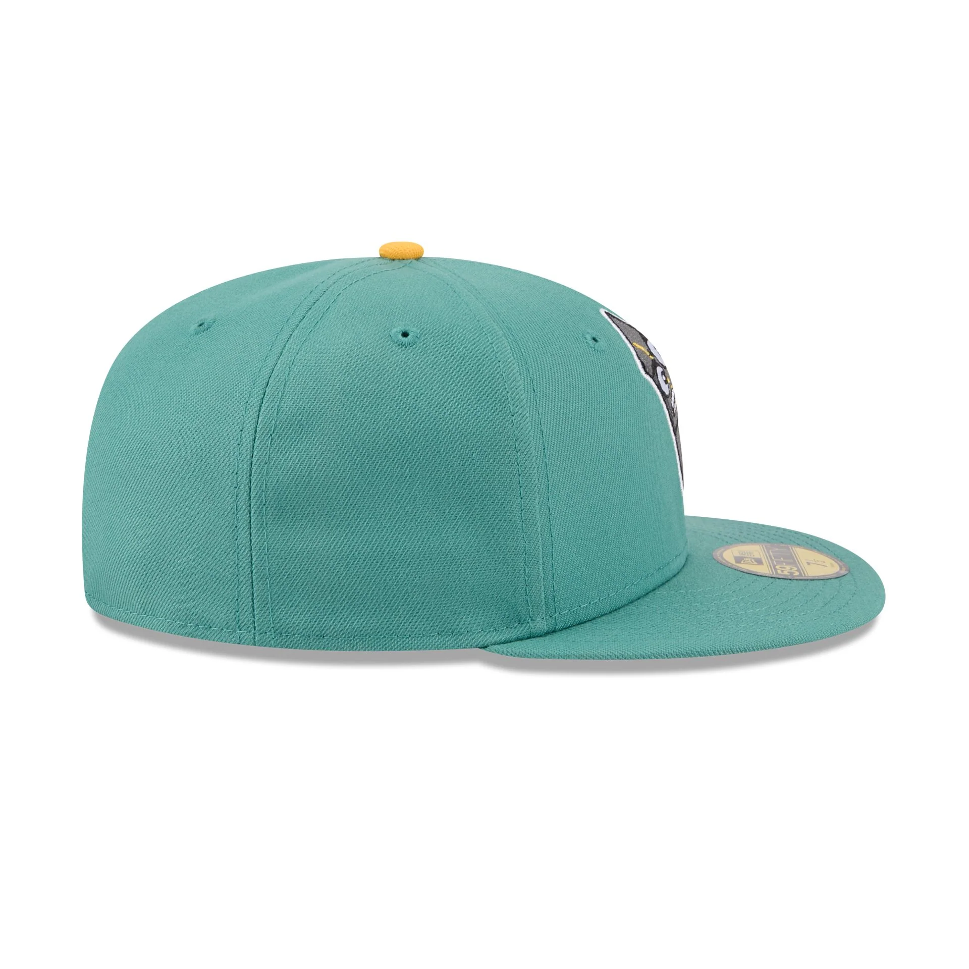 Worcester Red Sox Theme Night Light Green 59FIFTY Fitted Hat - Image 5