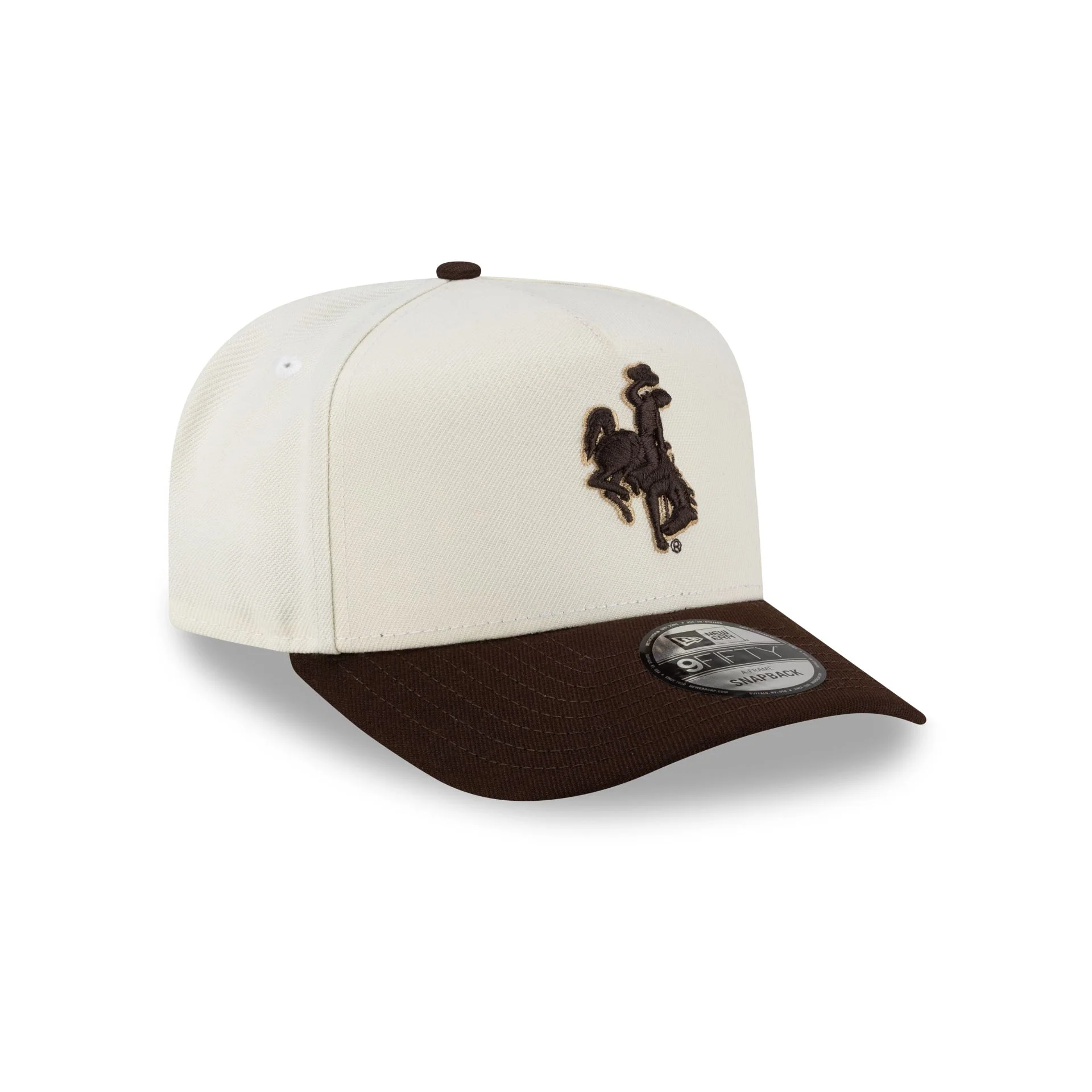 Wyoming Cowboys Chrome 9FIFTY A-Frame Snapback Hat - Image 3