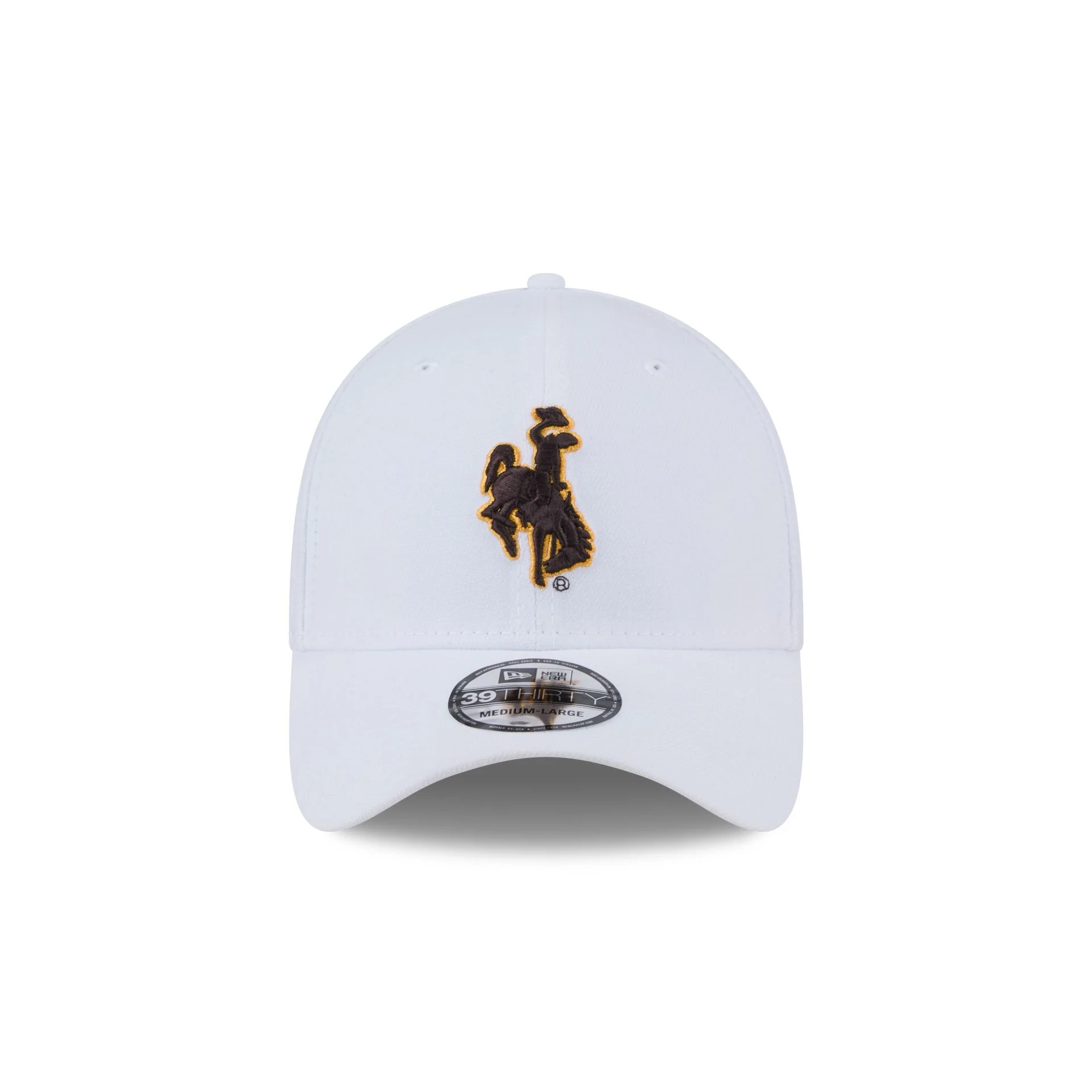 Wyoming Cowboys Optic White 39THIRTY Stretch Fit Hat - Image 2